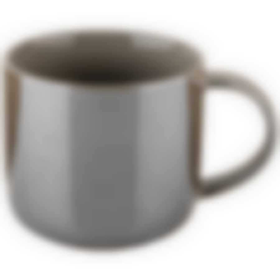 Кружка bronco Gloss 440 мл светло-серая 