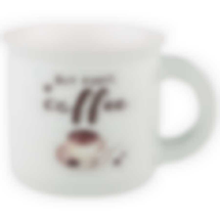 Кружка But first coffee 355 мл белая