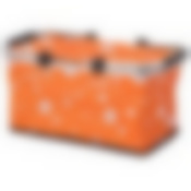 Термосумка складная с алюминиевым каркасом CB-7046-1 с принтом оранж, 48*27*24см