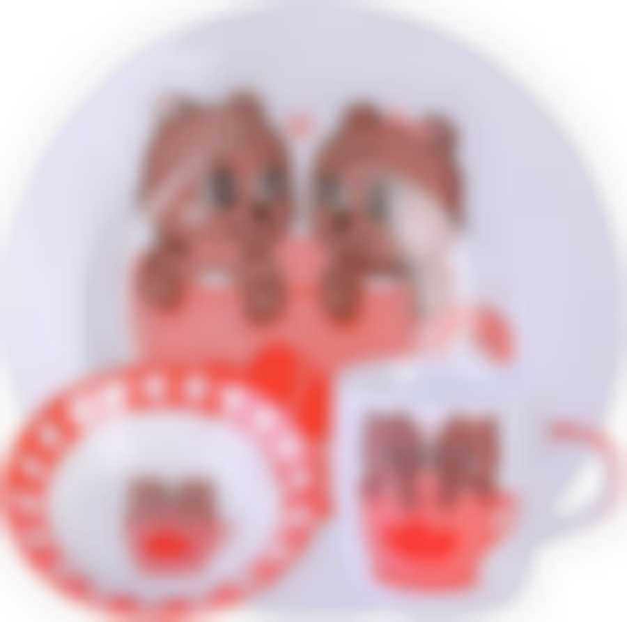 Детский набор посуды 3пр Мишки LR