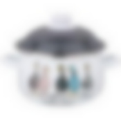 Кастрюля agness эмалированная с эмал.крышкой серия Family farm , 2.0 л, 18*11 см