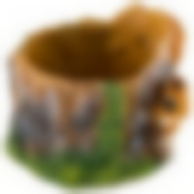 Кашпо "Белочка на пне"