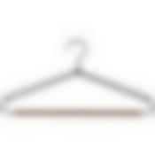 Вешалка металлическая с деревянной перекладиной "Винтаж" с широкими плечами, цвет черный