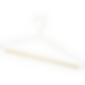 Набор вешалок металлических с деревянной перекладиной "Винтаж", цвет белый, 3 шт