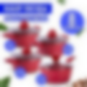 Набор посуды 8пр с/кр 1,7+1,7+2,2+3л мрам/крош