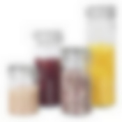 Набор банок д/сыпучих продуктов 4 шт 0,8/1,1/1,4/1,9л стекло/полипроп MB