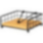 Подставка agness под салфетки, 12,5х12,5х5 см