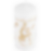 Свеча Deco Christmas 56х120 Снеговик (золото на белом)