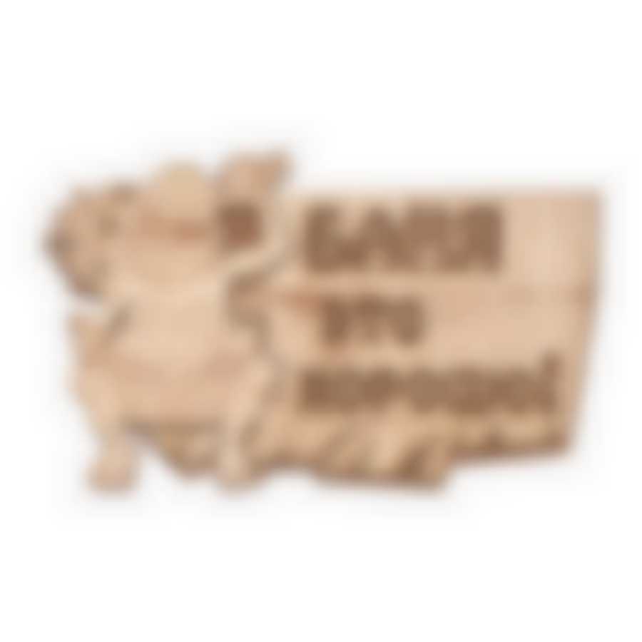 Табличка "Баня это хорошо!", 29х18 см, береза