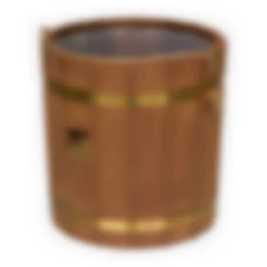 Ведро 13 л. (термо) с латунным обручем, пластиковой вставкой, липа