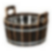 Ушат "шайка", 10 л, с нержавеющей вставкой, обожжённая липа