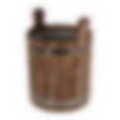 Запарник 18 л, с пластиковой вставкой, искусственно состаренный, липа