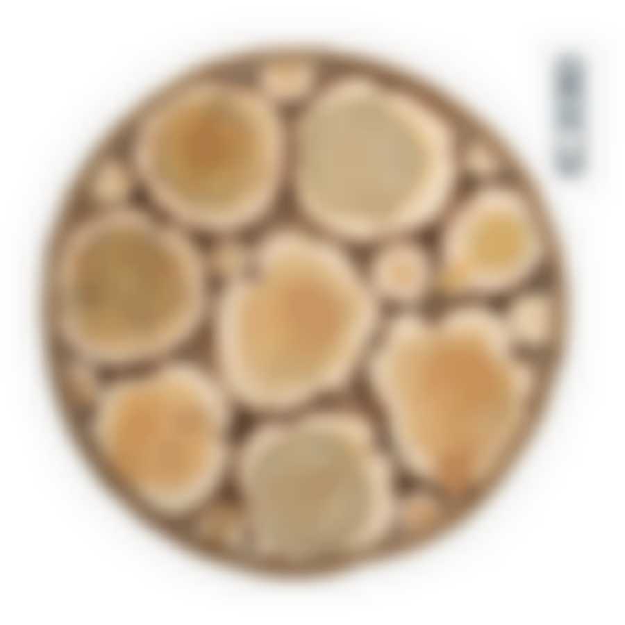 Панно можжевеловое, круг, D=30 см, с канатом