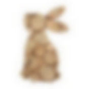 Панно можжевеловое, фигурное, заяц (профиль) 27х47 см "Банные штучки" в кор.