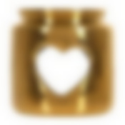 Аромалампа "Сердце", свеча в комплекте, цвет - золотой, 7,5 х 7,5 см, для бани и сауны"Банные штучки