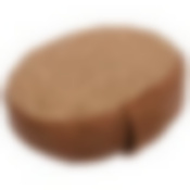 Мочалка из рами, объемная, овальная с хлопком, 10х15х5 см, medium