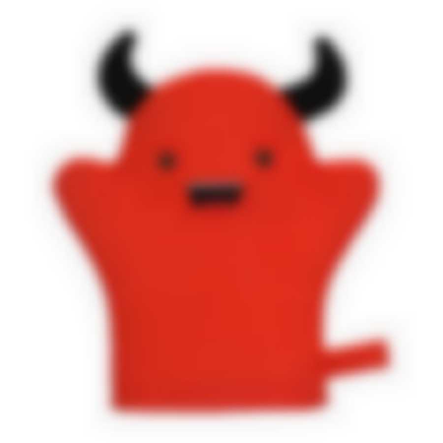 Мочалка варежка для нежной и чувствительной кожи "Чертенок", 19х18 см, soft