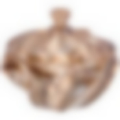 Блюдо с крышкой Bohema amber диаметр=17 см высота=15,5 см