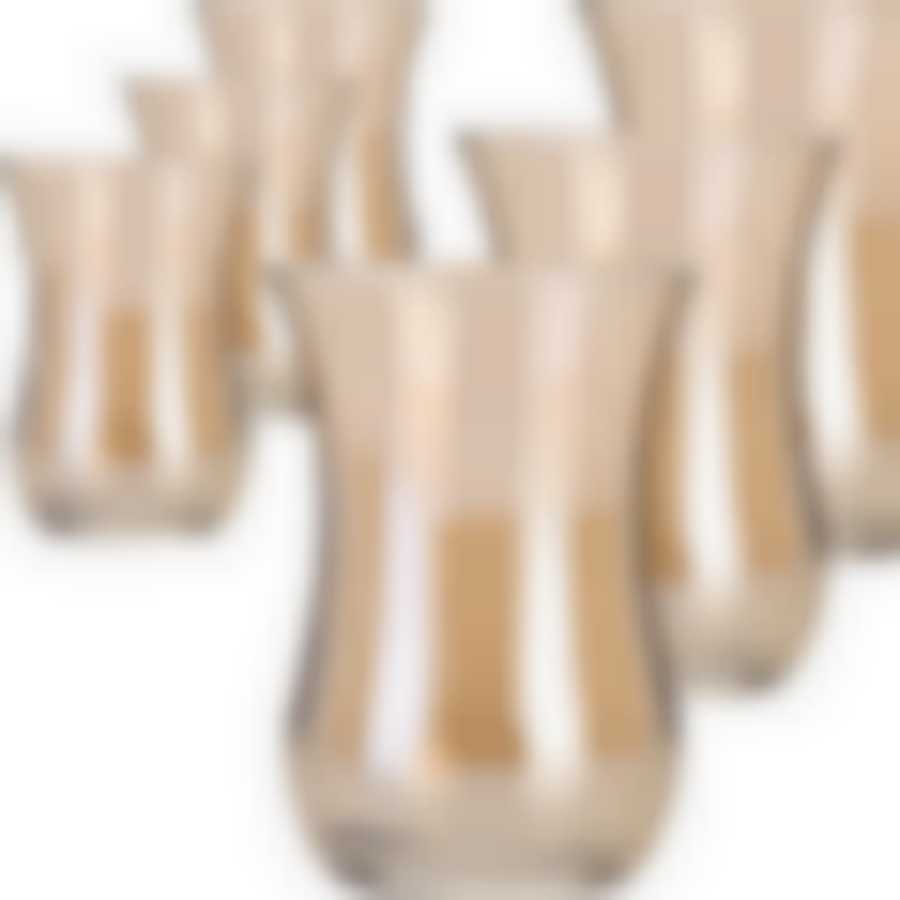 Набор 6 стаканов д/чая 120 мл Золотистый мёд