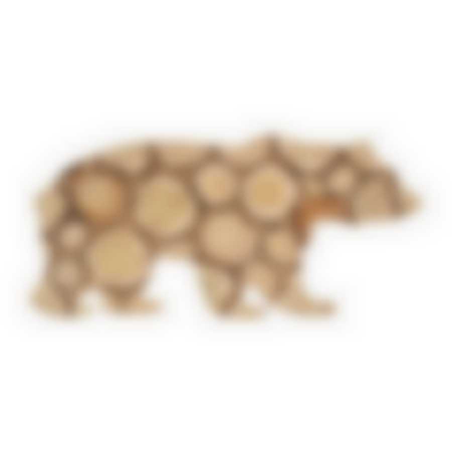 Панно можжевеловое, фигурное, медведь 27х57 см "Банные штучки" в кор.