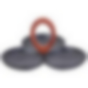 Менажница 3 секции lefard Native 24*24*14 см с дерев. ручкой 