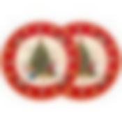 Набор тарелок обеденных lefard Елка 2 шт. 27 см красный 