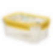 Контейнер для продуктов LOCK&OK с декором 1,1л (Желтый)