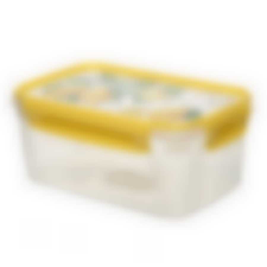 Контейнер для продуктов LOCK&OK с декором 1,1л (Желтый)
