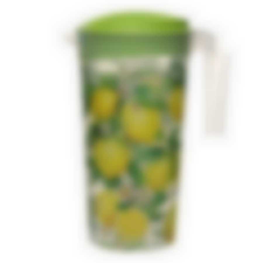 Кувшин с крышкой и декором 1,5л