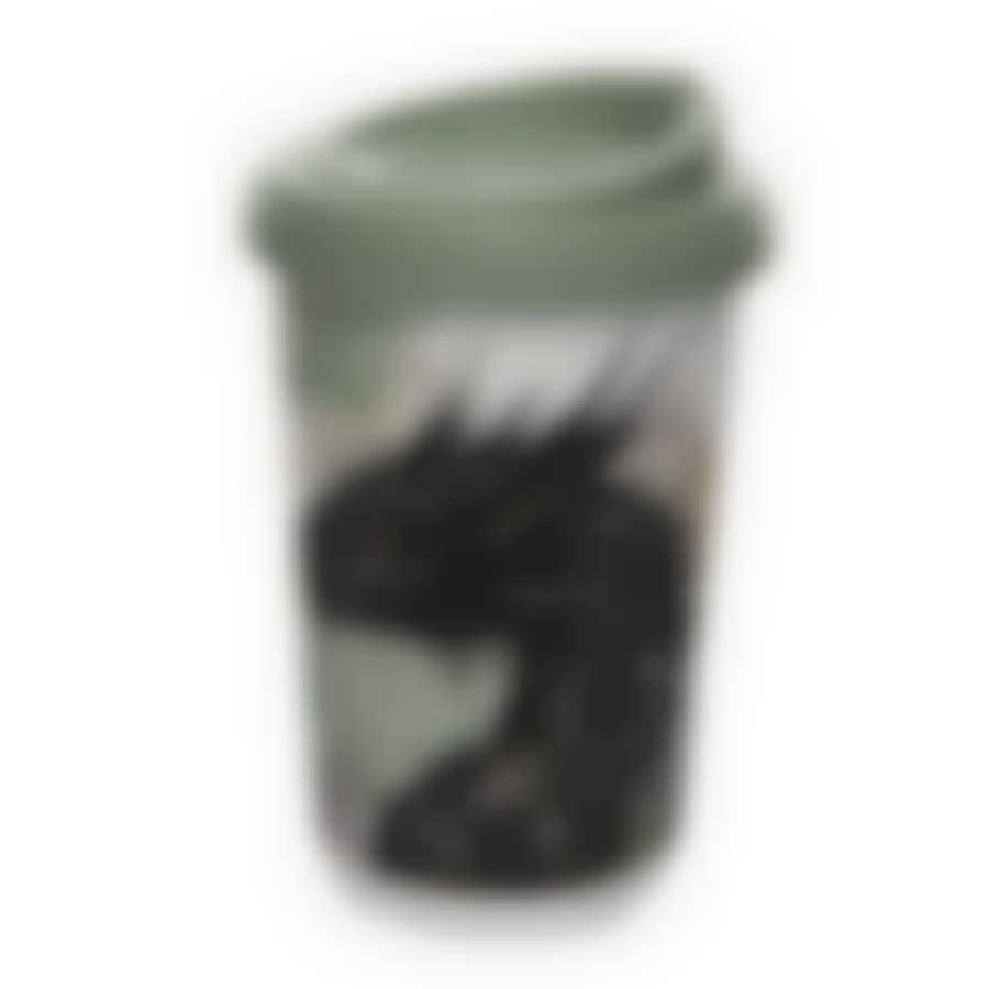 Термостакан с декором 400 мл (Черный дракон)