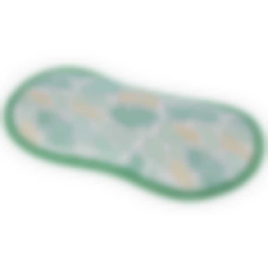 Губка-скраб двухсторонняя 19х9,5см 1шт, микрофибра+абразив