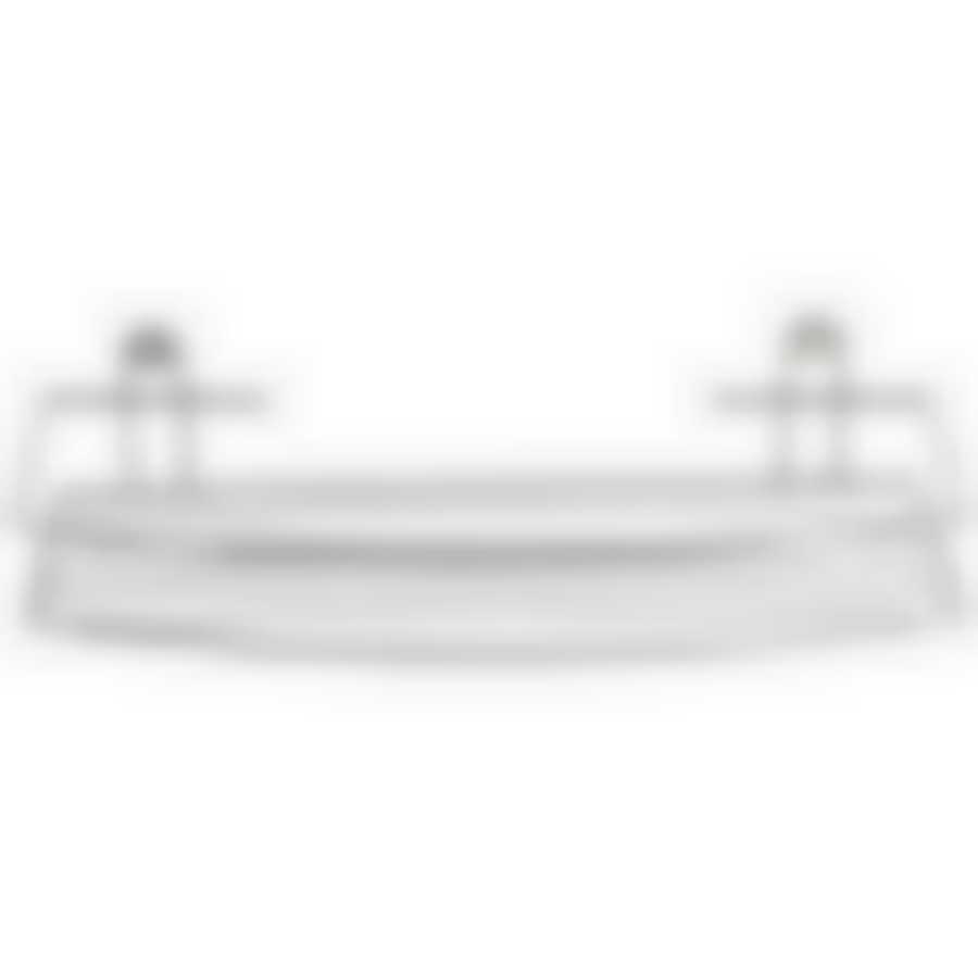 Полка настенная Lecco 7,5*35*13 см хром