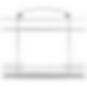 Полка настенная двухъярусная Lecco 27*35*13 см хром