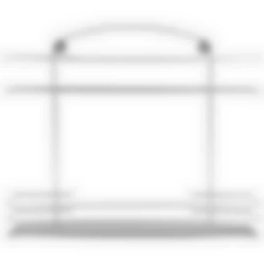 Полка настенная двухъярусная Lecco 27*35*13 см хром