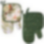 Прихватка с рукавицей "Лес+конфетти". Набор из 2-х предметов