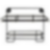 Держатель для туалетной бумаги с полкой Ripiani 19*10*14,5 см (полимерное покрытие)