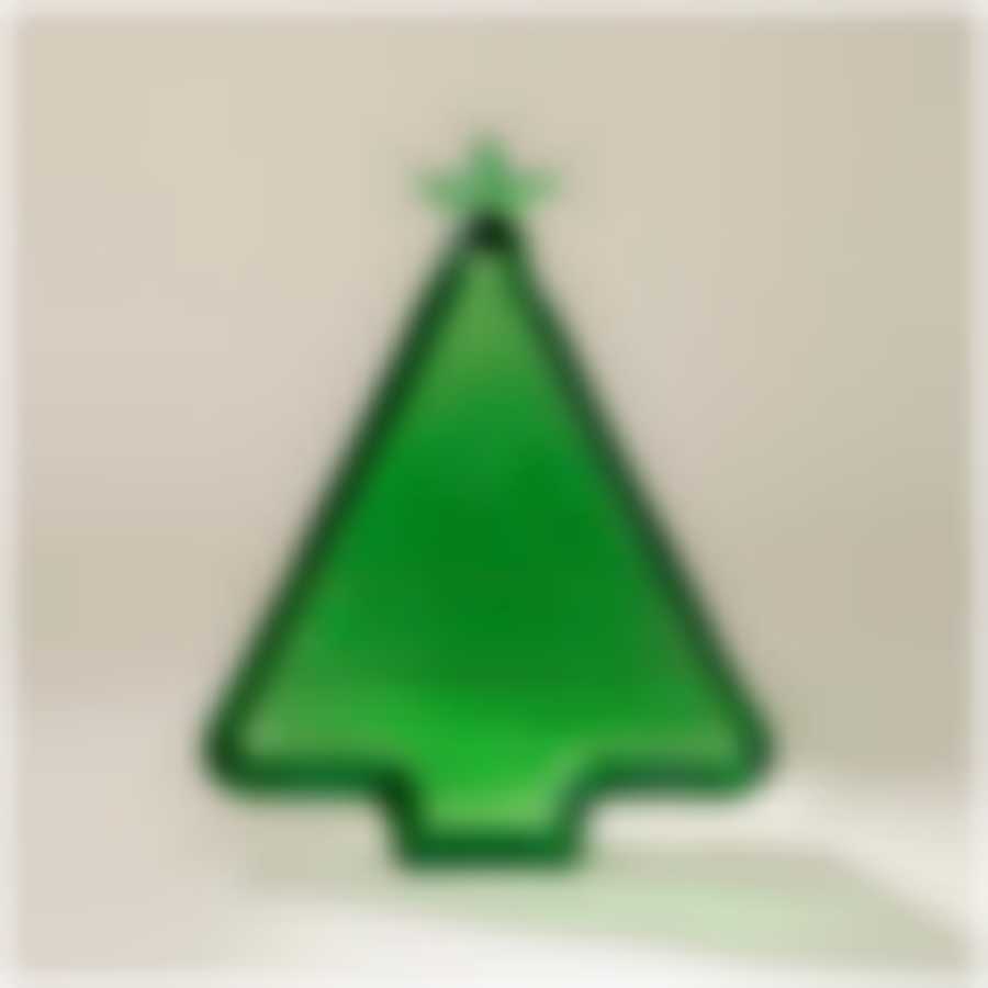 Блюдо celebration green 25*19,5*2,5 см