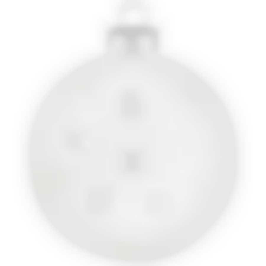 Шар "Снежинка белая" SYBLQA-0523058, 8см