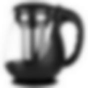 Чайник заварочный, Napoletano, объем 1,6 л, стеклянный в корпусе из полипропилена, чёрный