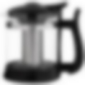 Чайник заварочный, Fabriano, объем 1,6 л, стеклянный, ручка/крышка/дно из полипропилена, чёрный