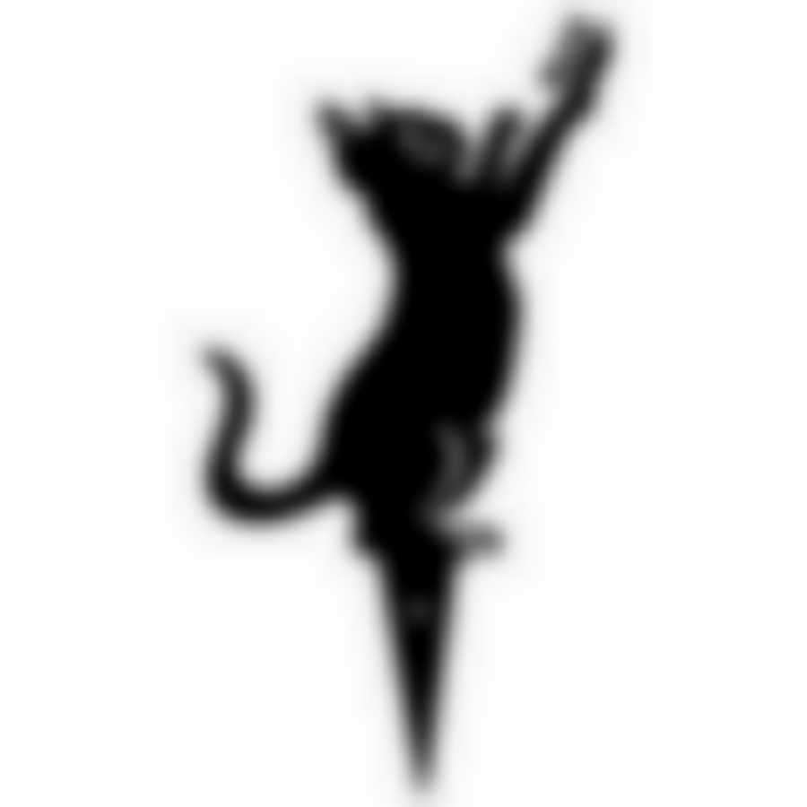 Фигурка садовая "Кошка с бабочкой". Размер 39х18,5 см. NEW