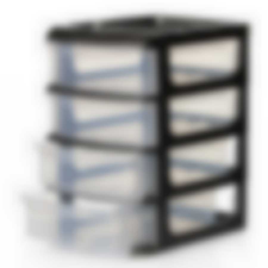 Универсальный бокс малый 4 секции, 205*145*235 мм (металлик)