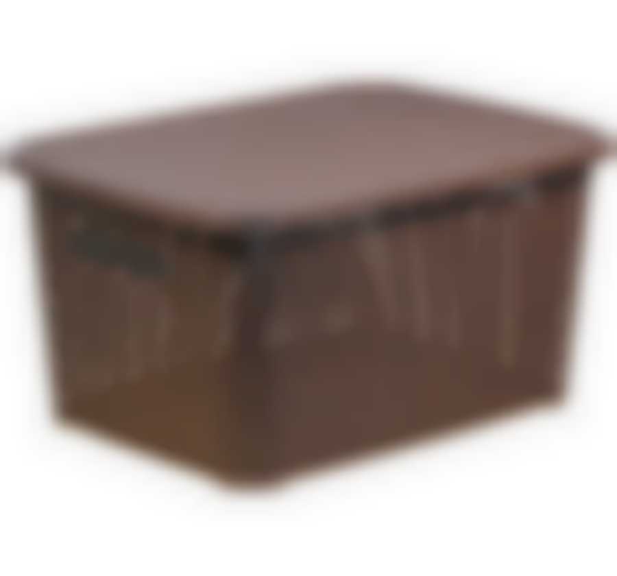 Ящик с крышкой "Ротанг", 370*280*190 мм (бежевый ротанг)