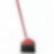 Веник "Камелия" с черенком, жесткий (красный)