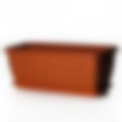 Балконный ящик с поддоном "Алиция", 400 мм (терракотовый)