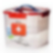 Контейнер для хранения с вкладышем 7 л Деко (аптечка), 230*230*180 мм (цвет в ассортименте)