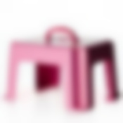 Табурет-подставка детский с ручкой (розовый)