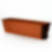 Балконный ящик с поддоном "Алиция", 600 мм (терракотовый)