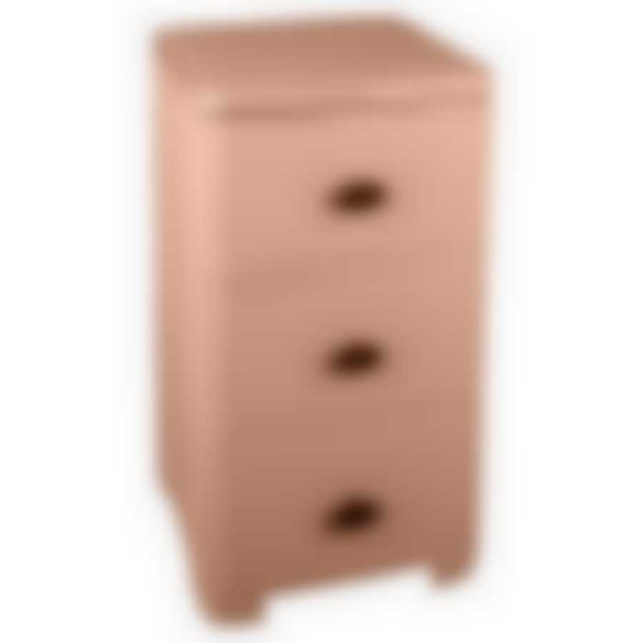 Комод "Плетёнка" 3-х секционный, 390*355*630 мм (какао)