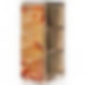 Комод узкий АЛЬТ ДЕКО 3 секции, 262*502*740 мм (пляж)